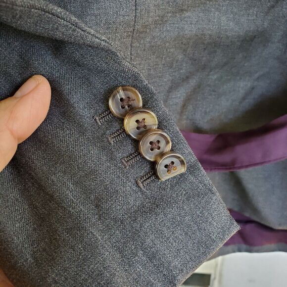 Vitale Barberis Canonico Fabric Made In Italy Blazer Missing Size - Picture 3 of 7